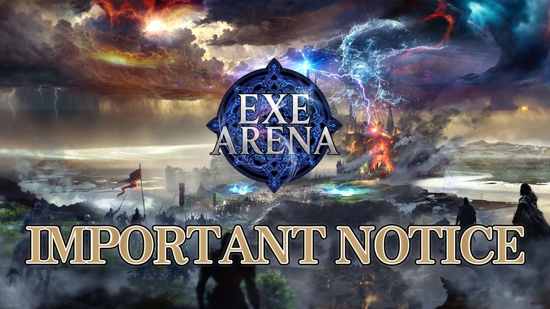 Notice Regarding Changes to EXE ARENA’s Blockchain Game (BCG) Plans